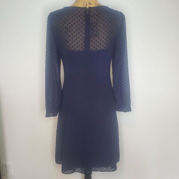 J. Crew Swiss Dot Fit & Flare Dress Size 4 - Picture 9 of 14
